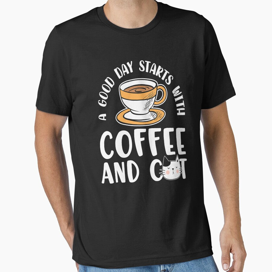 Coffee and Cat lover , coffee lover by remonss T-Shirts, Hoodie, Sweatshirt | BlankRebels.com (Image 1)