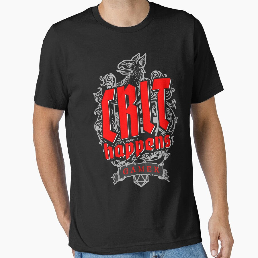 Crit Happens Unlucky Critical Hit by GrandeDuc T-Shirts, Hoodie, Sweatshirt | BlankRebels.com (Image 1)