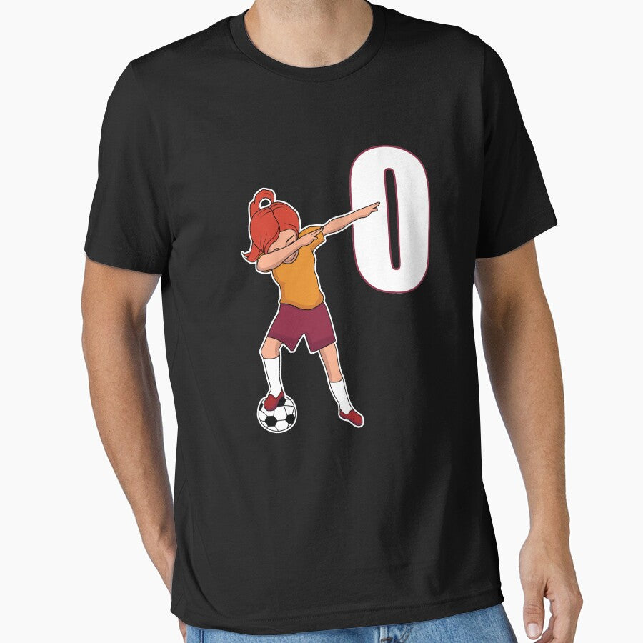 Awesome Soccer Player Girl Number 0 Soccer Athlete Women Athletic Sports Team by VollLaser
