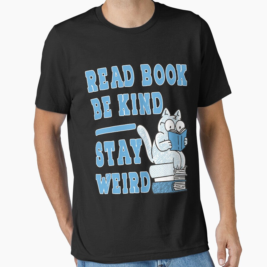Funny Book Lover Cute Cat Reading Book Kitten Reading book Reader Bookish Cat by MediTees T-Shirts, Hoodie,... (Image 1)