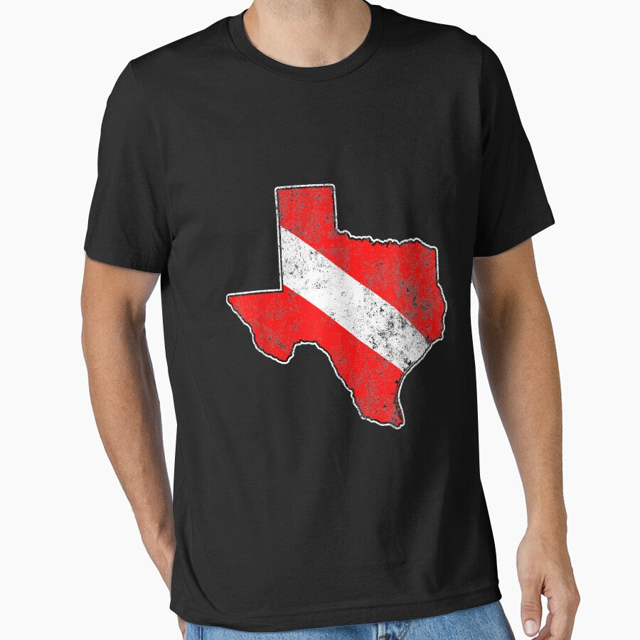Vintage Texas Scuba Dive Flag Map Diving Diver by Liefke12441 T-Shirts, Hoodie, Sweatshirt | BlankRebels.com (Image 1)