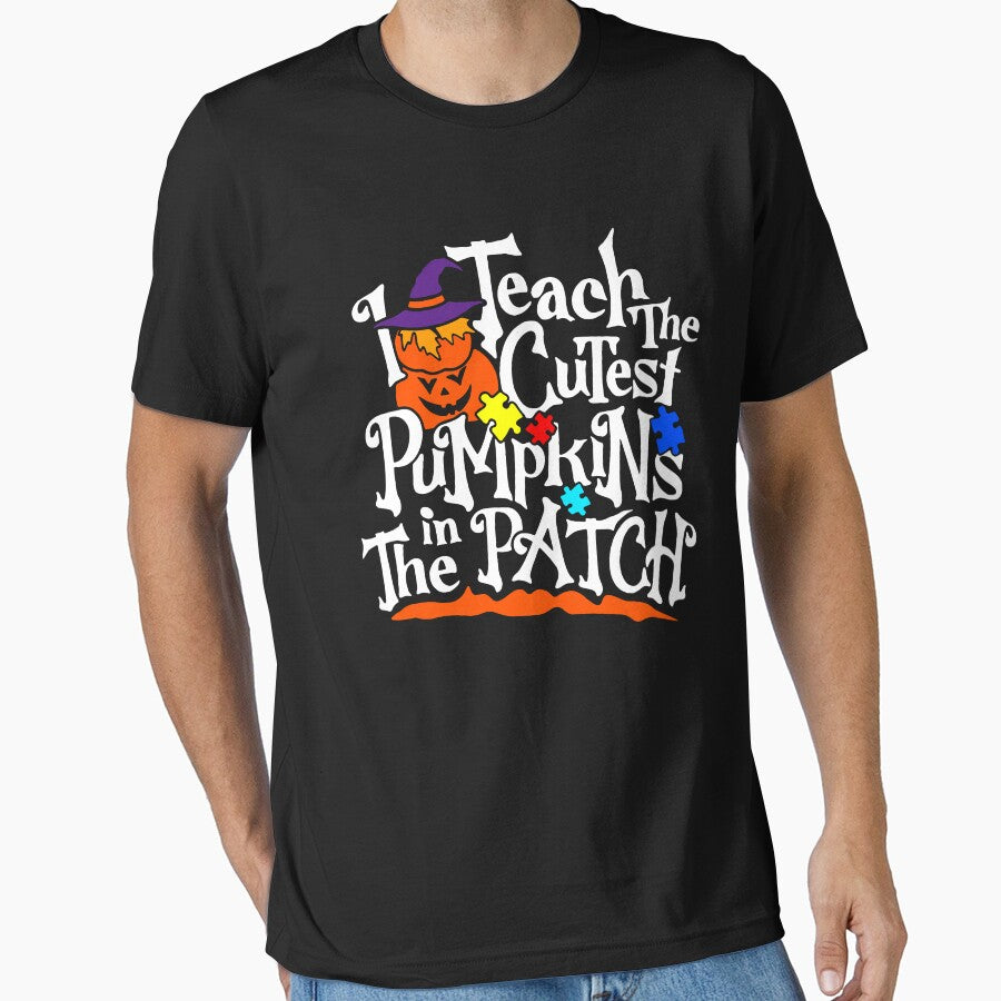 I Teach the Cutest Pumpkins in the Patch for Autism Awareness Teacher by Mixture-DESIGN T-Shirts, Hoodie,... (Image 1)