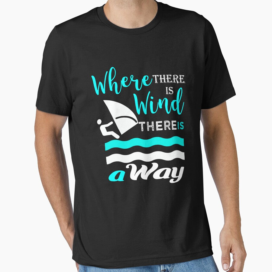 Wind surfing gift   where theres a wind theres a way by LGamble12345 T-Shirts, Hoodie, Sweatshirt | BlankRebels.com (Image 1)