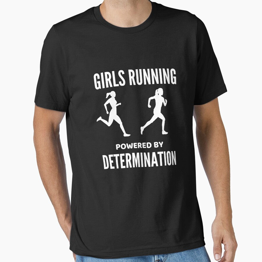 Girls Running Powered by Determination by AngelArtss T-Shirts, Hoodie, Sweatshirt | BlankRebels.com (Image 1)