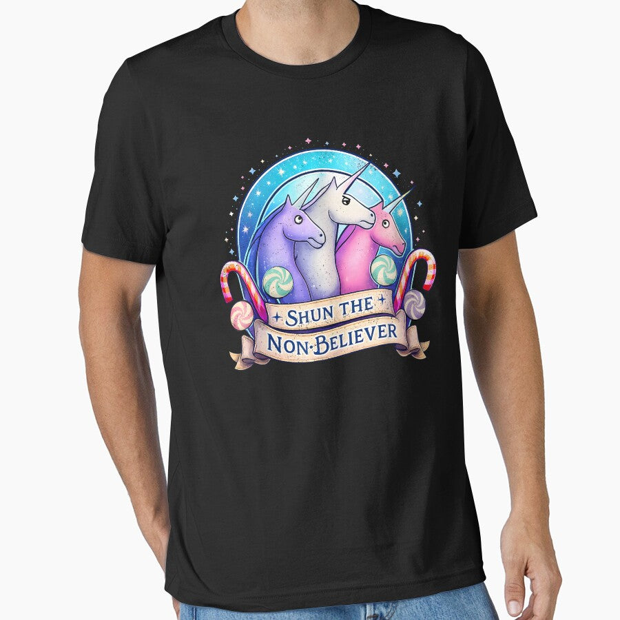 Funny Shun The Non-Believers Unicorn Candy Trendy Sarcasm by jakaun T-Shirts, Hoodie, Sweatshirt | BlankRebels.com (Image 1)