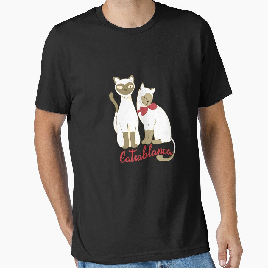 Top Funny Cat Movie Catsablanca Gift Design by LGamble12345 T-Shirts, Hoodie, Sweatshirt | BlankRebels.com (Image 1)