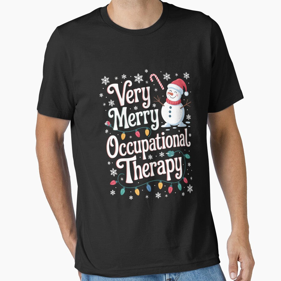 Merry Occupational Therapy Funny Squad Christmas by georgiaarsnal T-Shirts, Hoodie, Sweatshirt | BlankRebels.com (Image 1)