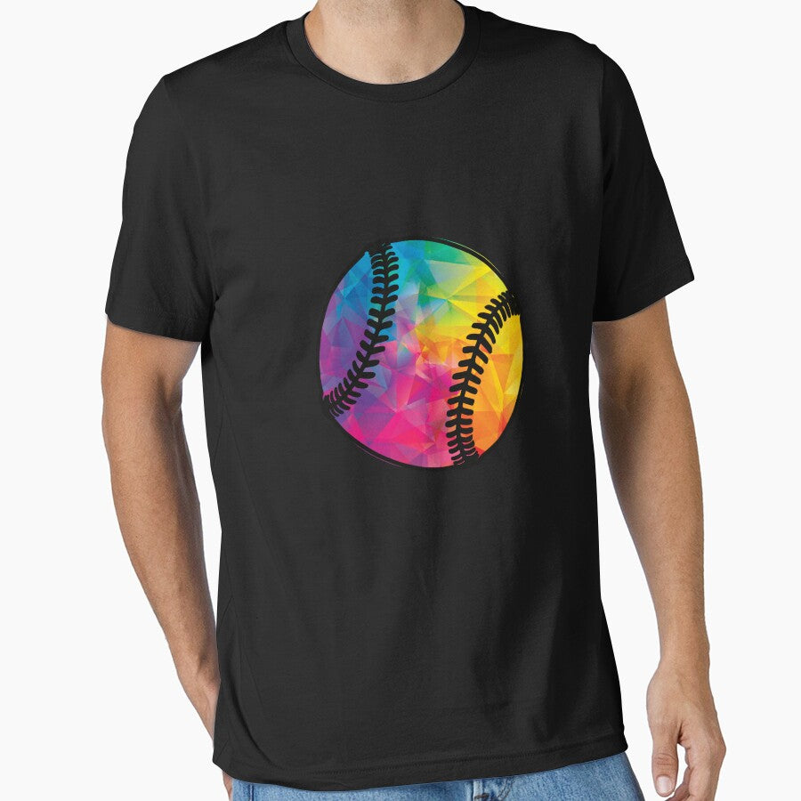 Geometric Softball Cool Shape Low Poly Softball Gifts by ferdaousseshop T-Shirts, Hoodie, Sweatshirt (Image 1)