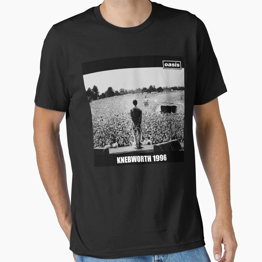 Knebworth 1996 Concert O A S I S Black And White by kelmon h T-Shirts, Hoodie, Sweatshirt | BlankRebels.com (Image 1)