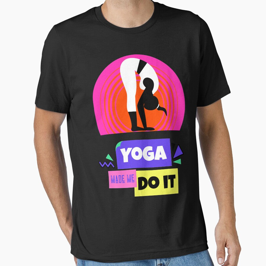 Yoga Made Me Do It Yoga Motivation Vintage Retro by ChaseCoClothing T-Shirts, Hoodie, Sweatshirt | BlankRebels.com (Image 1)
