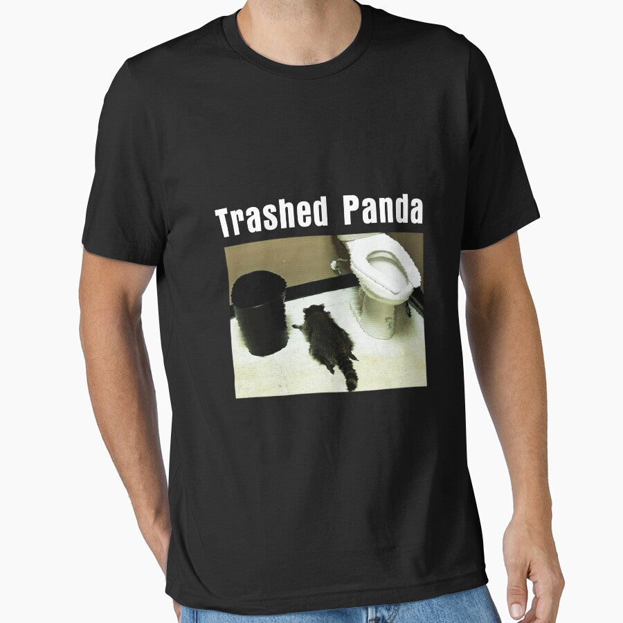 Trashed Panda Funny Drunk Raccoon Animal Humor by Evelynzurick T-Shirts, Hoodie, Sweatshirt | BlankRebels.com (Image 1)