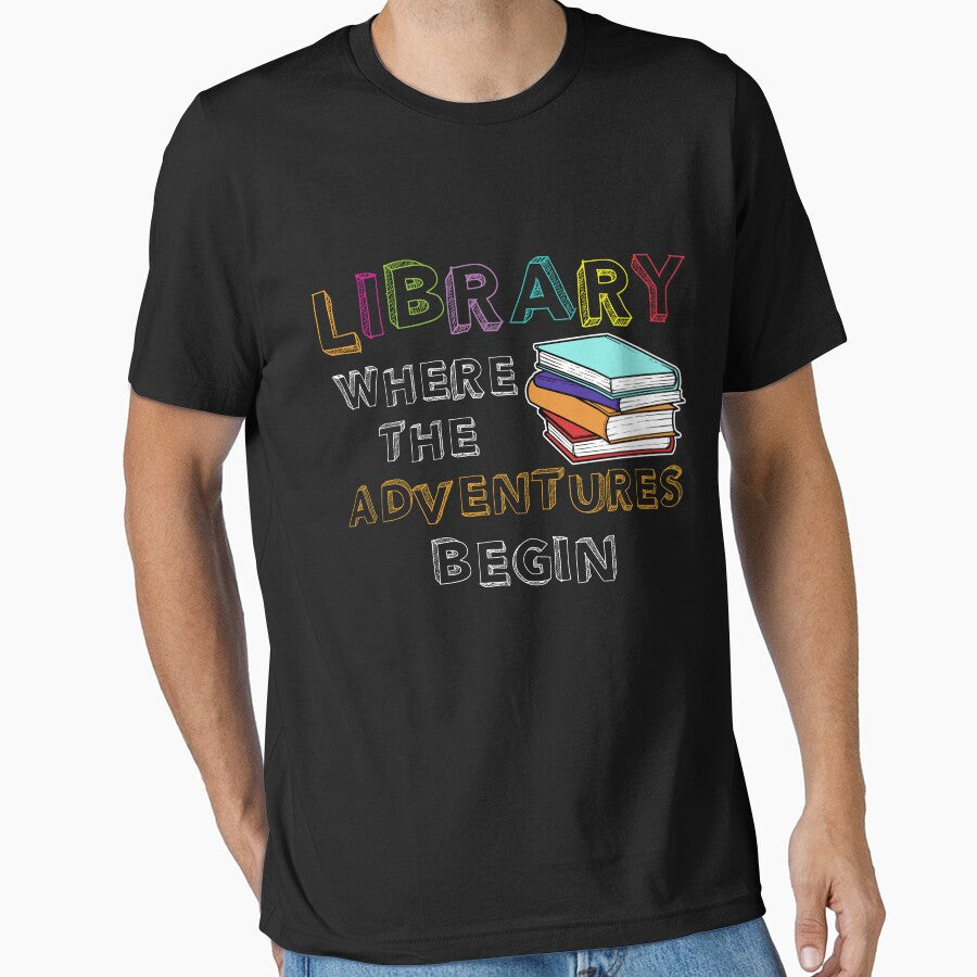 Library Book Reading by 4tomic T-Shirts, Hoodie, Sweatshirt | BlankRebels.com (Image 1)