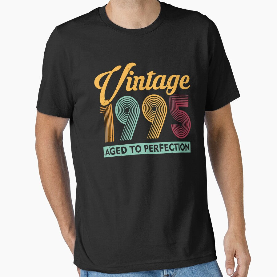 Vintage 1995, 30th Birthday Gift Distressed Design by FernaRoje T-Shirts, Hoodie, Sweatshirt | BlankRebels.com (Image 1)