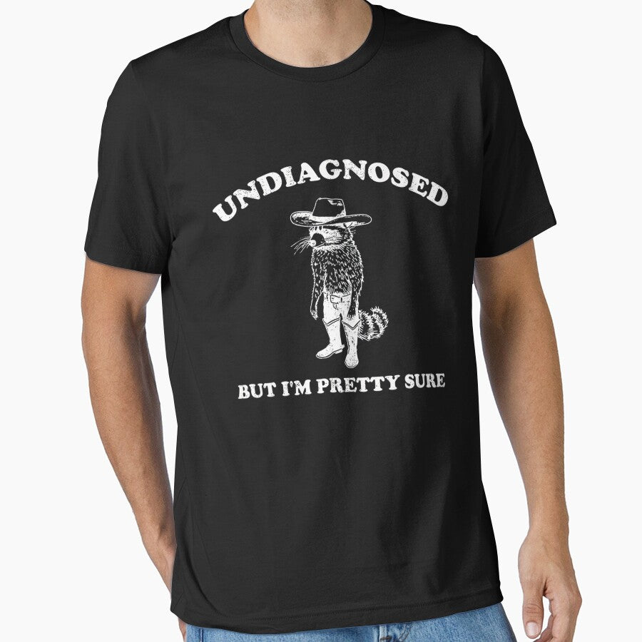 Undiagnosed But I'm Pretty Sure Vintage Style Trash Raccoon by FantasyFablesC T-Shirts, Hoodie, Sweatshirt (Image 1)