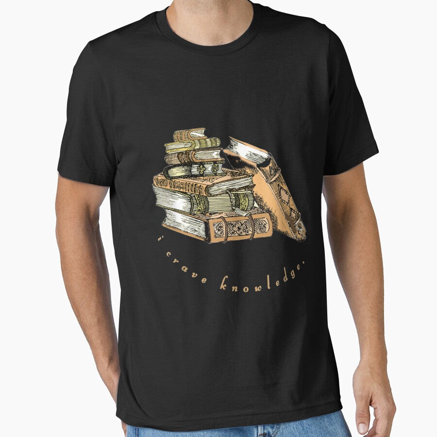 I Crave Knowledge Dark Academia Book Lover Greek Quote by Ritchie56 T-Shirts, Hoodie, Sweatshirt | BlankRebels.com (Image 1)