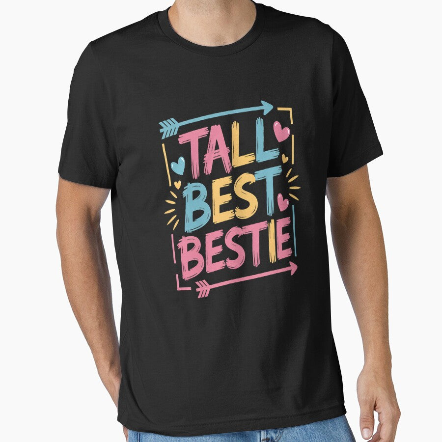 Best Friends Matching Tall Short Bestie Besties Matching BFF by brinbotty T-Shirts, Hoodie, Sweatshirt (Image 1)