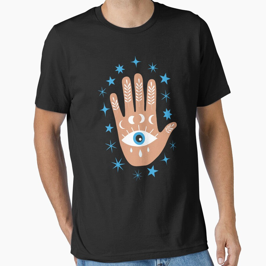 Hamsa  Hand with Moon Phases and Stars by Yasminepatterns T-Shirts, Hoodie, Sweatshirt | BlankRebels.com (Image 1)