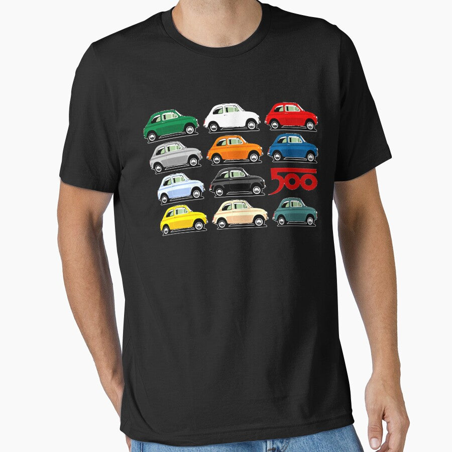 Fiat 500 Side View Classic Shirt  Hoodie  2 Classic T Shirt by TiffanyCar Sweatshirt | BlankRebels.com (Image 1)