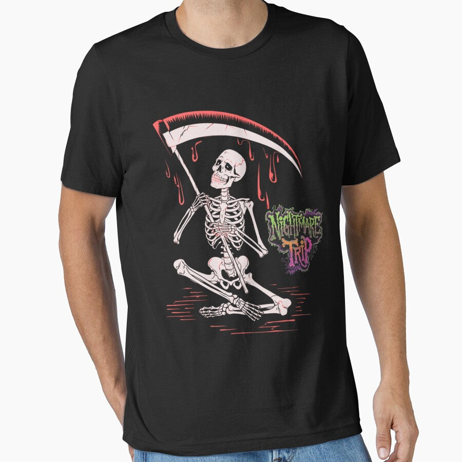 Macabre Reaper: Bloody Nightmare Trip Design by FeelCreations T-Shirts, Hoodie, Sweatshirt | BlankRebels.com (Image 1)