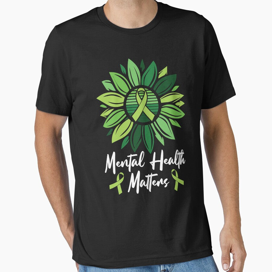 Mental Health Matters Mental Health Awareness by AboveTheVillage T-Shirts, Hoodie, Sweatshirt | BlankRebels.com (Image 1)