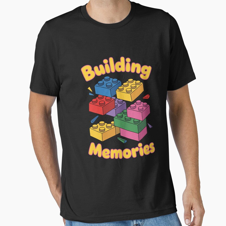 Building Memories Building Bricks Blocks Family Matching by ConceptThena T-Shirts, Hoodie, Sweatshirt (Image 1)