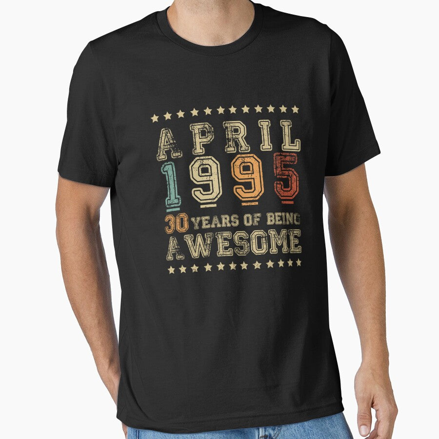 April 1995 Vintage 30 Years Birthday Gift by zoriginality T-Shirts, Hoodie, Sweatshirt | BlankRebels.com (Image 1)