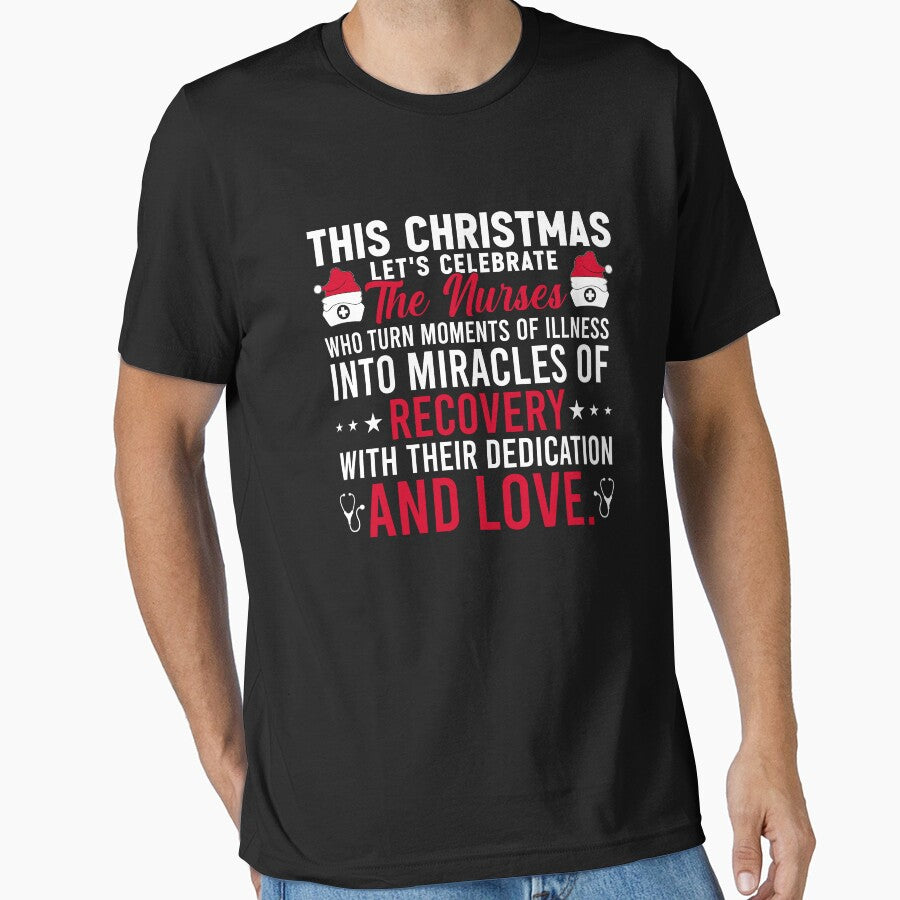 Nurse Christmas Design by Faysalfashion T-Shirts, Hoodie, Sweatshirt | BlankRebels.com (Image 1)