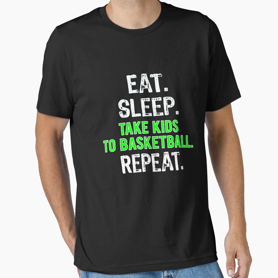 Cute Eat sleep Take Kids to Basketball Gift by LGamble12345 T-Shirts, Hoodie, Sweatshirt | BlankRebels.com (Image 1)