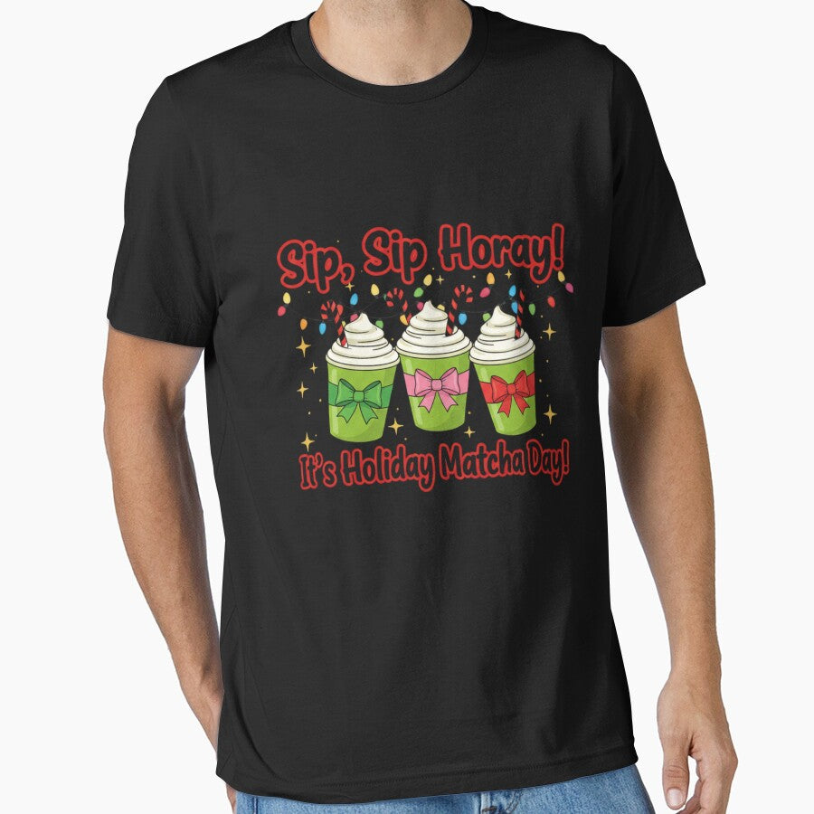 This Is My Christmas Pajama Shirt Holiday Matcha Lovers Family Matching by WildAuraArt Hoodie, Sweatshirt (Image 1)