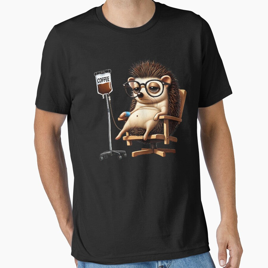 Funny Hedgehog IV Coffee Drink Animal Lover Kimberley King Art King Art T-Shirts, Hoodie, Sweatshirt