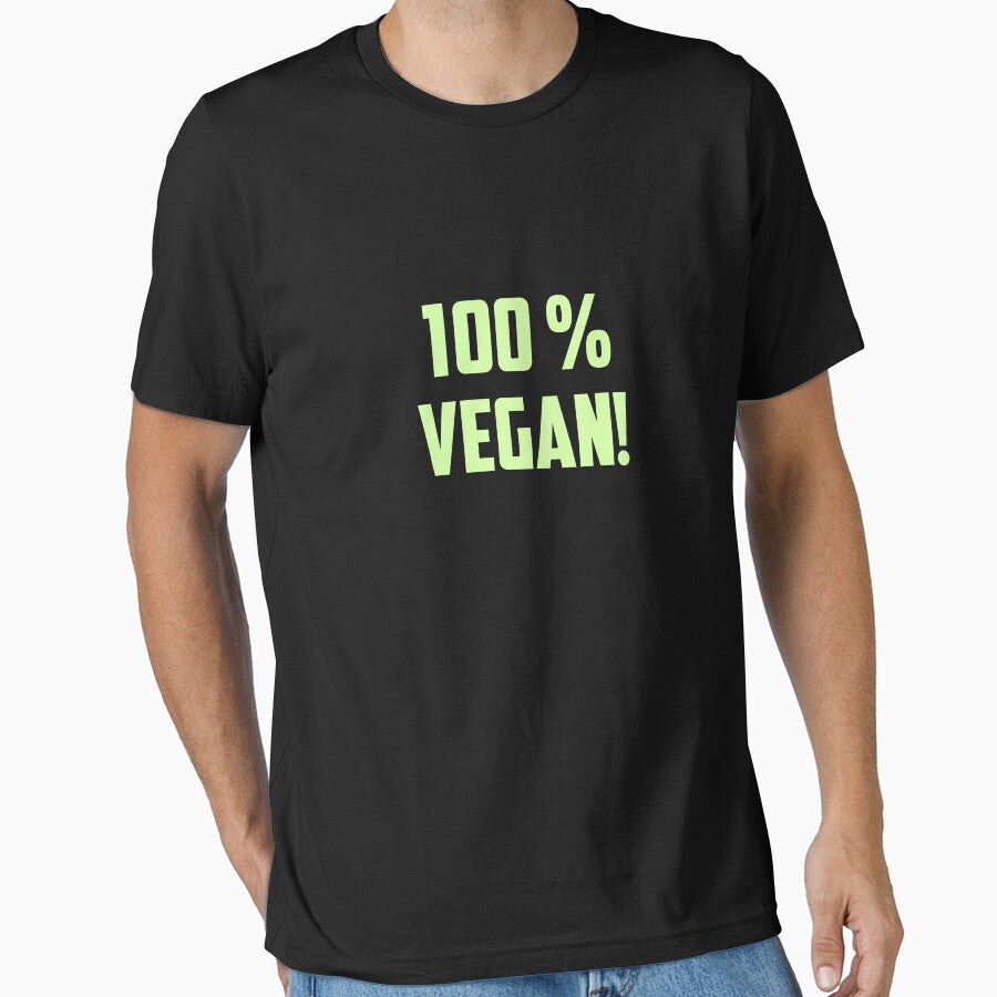 100 % Percent Vegan Shirt Men Women Funny Tee shirt by Yarkos Hoodie, Sweatshirt | BlankRebels.com (Image 1)