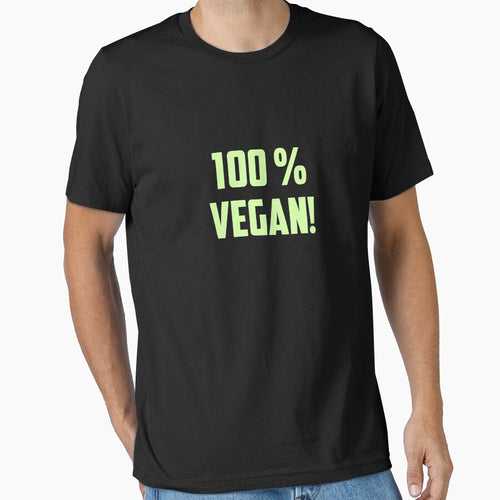 100 % Percent Vegan Shirt Men Women Funny Tee shirt by Yarkos Hoodie, Sweatshirt | BlankRebels.com (Image 1)