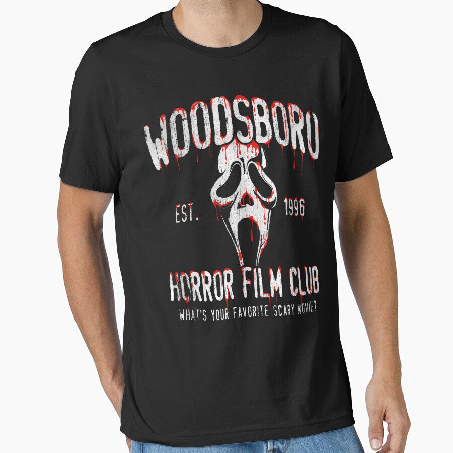 Woodsboro Horror Club Scream Movie by ScottieBode T-Shirts, Hoodie, Sweatshirt | BlankRebels.com (Image 1)