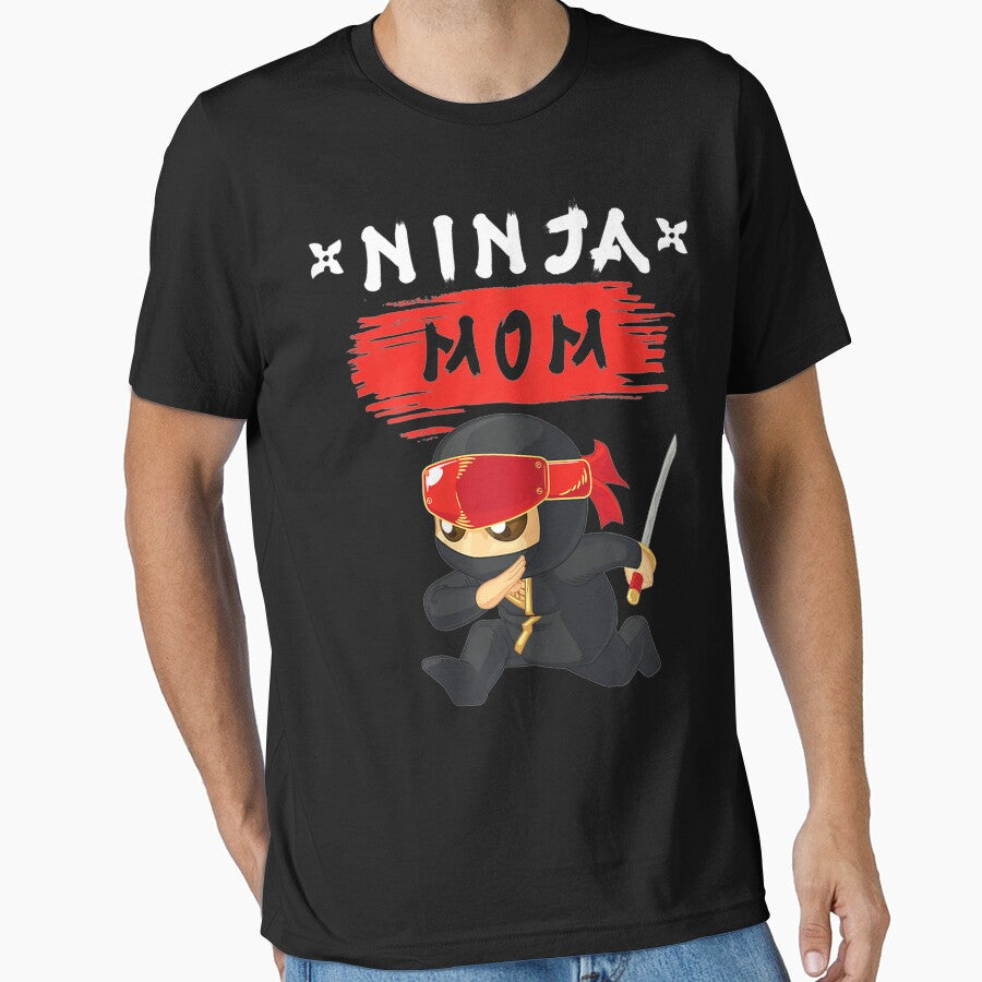 Womens The Mom Ninja Funny Ninja Siblings Gift Idea by HillyArts T-Shirts, Hoodie, Sweatshirt | BlankRebels.com (Image 1)