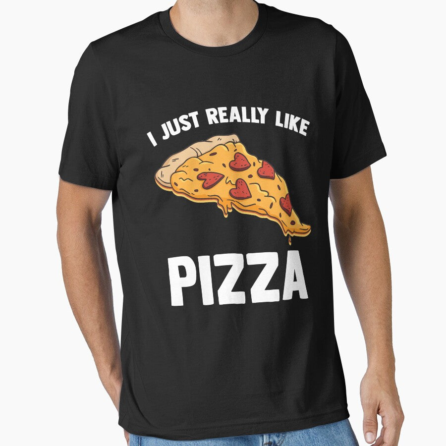 I Just Really Like Pizza Cute Italian Food Lover by Nessshirts T-Shirts, Hoodie, Sweatshirt | BlankRebels.com (Image 1)
