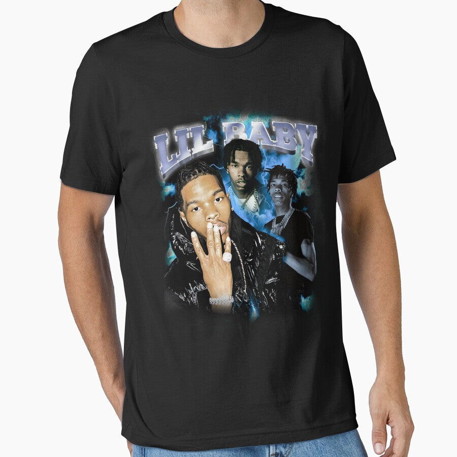 Lil baby Vintage 90s Bootleg Es by ramsonistrex T-Shirts, Hoodie, Sweatshirt | BlankRebels.com (Image 1)