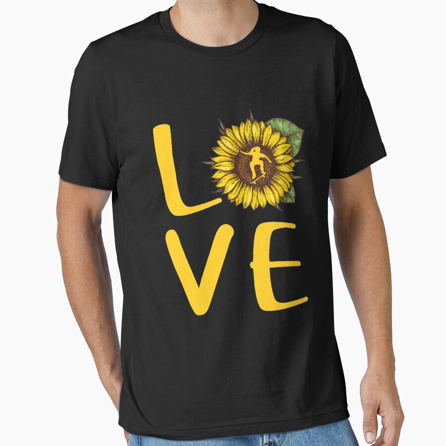 Skateboarding Sunflower Retro by JaskolArt T-Shirts, Hoodie, Sweatshirt | BlankRebels.com (Image 1)