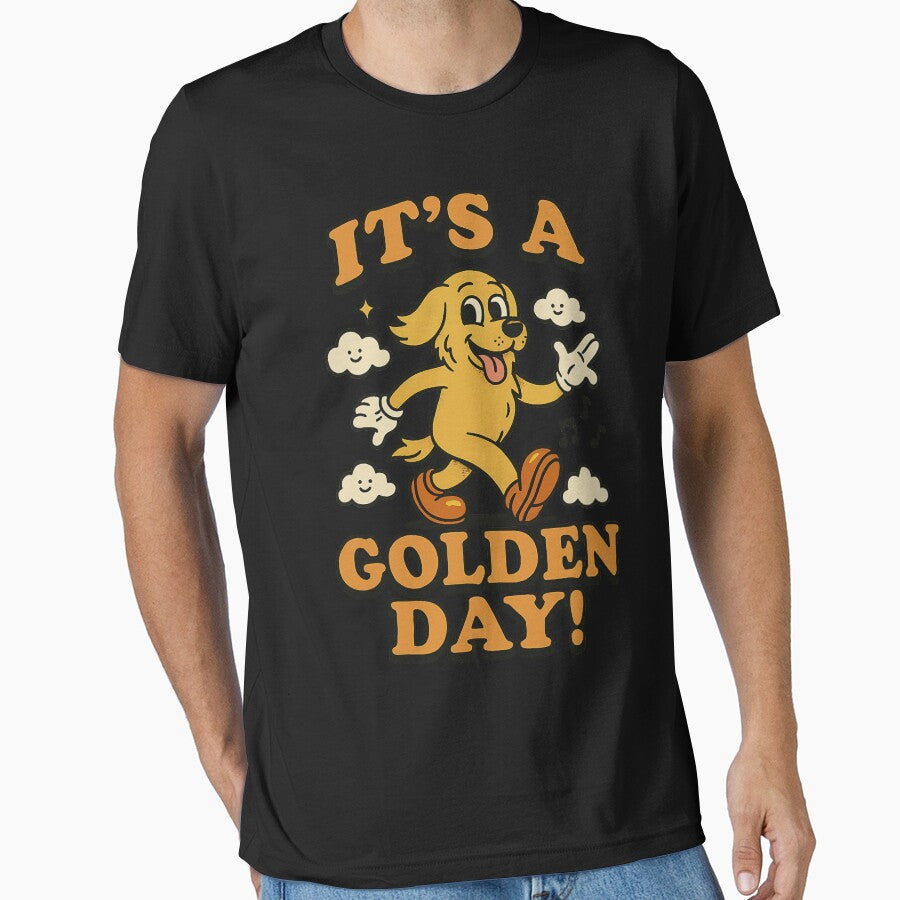 It's A Golden Day - Golden Retriever T-Shirt by trendddy