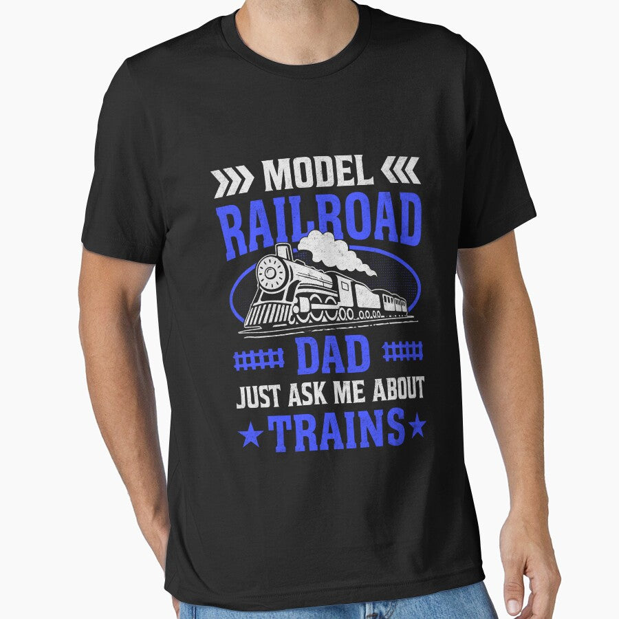 Model Railroad Dad - Ask Me About Trains for your Railway Modeller or Steam Engine Locomotive Enthusiast. by... (Image 1)