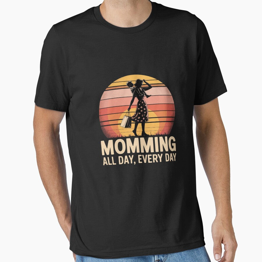 Momming All Day Every Day Funny Busy by ryukaizox1 T-Shirts, Hoodie, Sweatshirt | BlankRebels.com (Image 1)