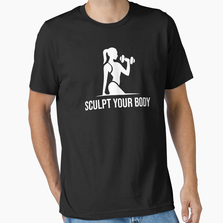 Sculpt your Body - fitness and Gym women motivational quote by GraphicDream T-Shirts, Hoodie, Sweatshirt (Image 1)
