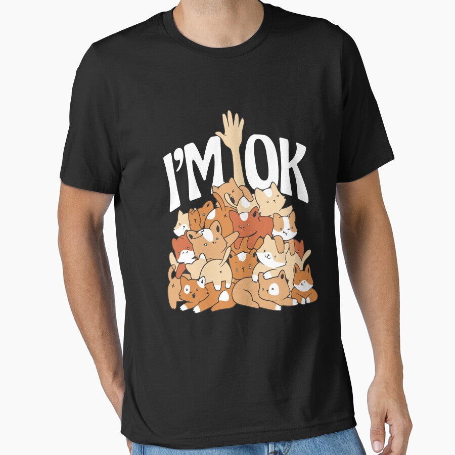 Cute Cats Lover Pet Walker Kawaii Pile by MrEddie10 T-Shirts, Hoodie, Sweatshirt | BlankRebels.com (Image 1)