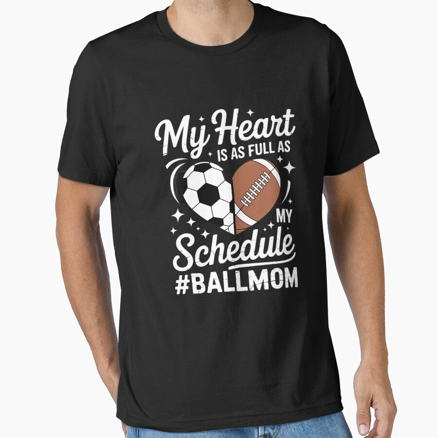 Ball Mom Proud Football Soccer Mom by KonstanKoraner