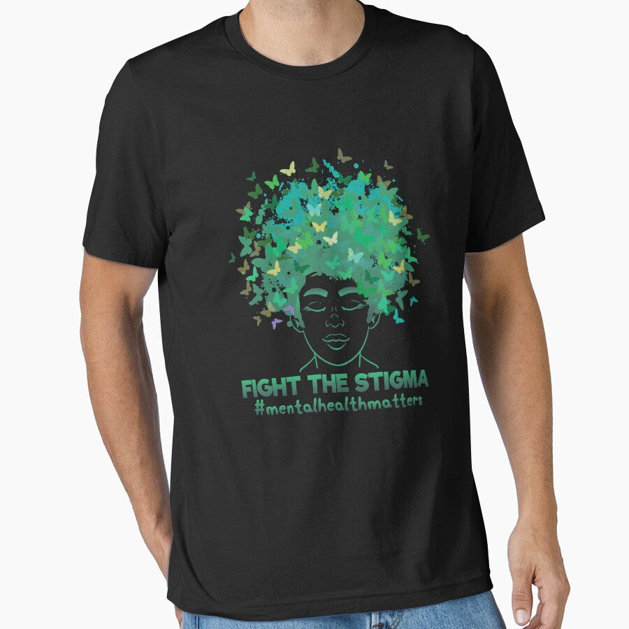 Fight The Stigma #MentalHealth Mental Health Awareness Gear by DynamicDesign T-Shirts, Hoodie, Sweatshirt (Image 1)