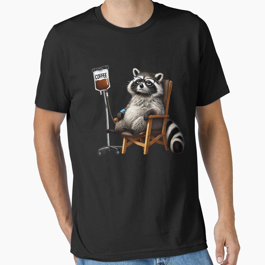 Funny Raccoon IV Coffee Drink Animal Lover by Kimberley King Art  King Art T-Shirts, Hoodie, Sweatshirt (Image 1)