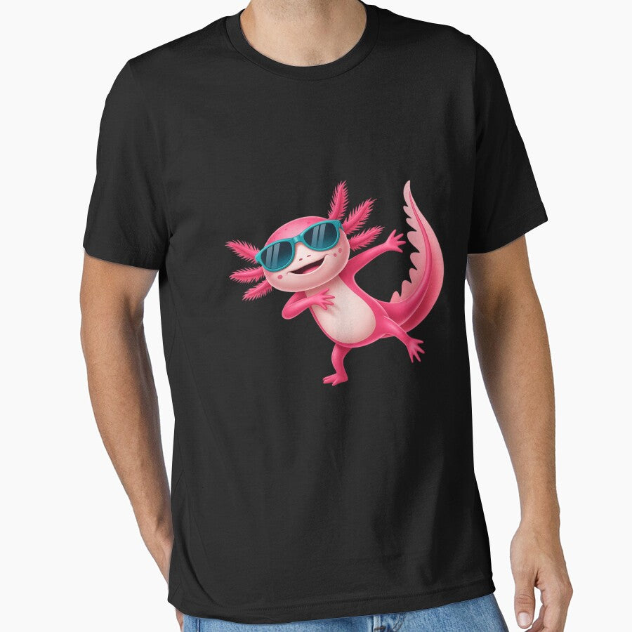 Cute Dabbing Axolotl With Sunglasses by countntenov T-Shirts, Hoodie, Sweatshirt | BlankRebels.com (Image 1)