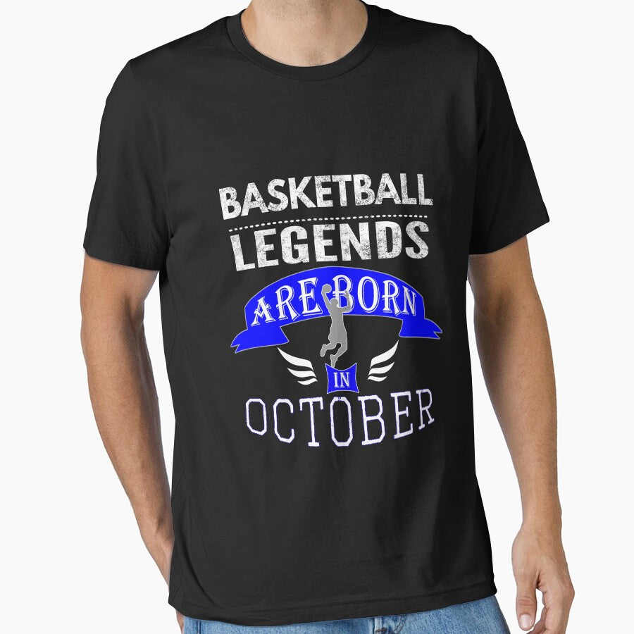 Basketball legends are born in October Boys by LGamble12345 T-Shirts, Hoodie, Sweatshirt | BlankRebels.com (Image 1)