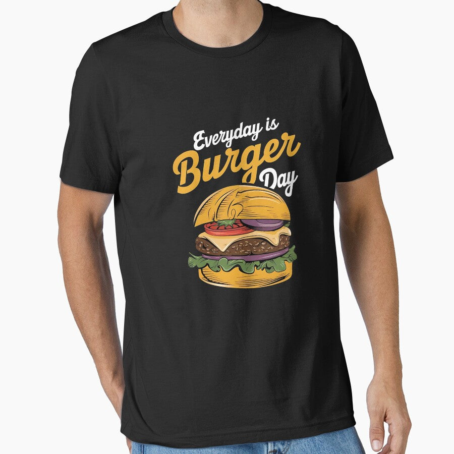 Everyday Is Burger Day tee, Funny Food Hamburger Lover Burgers by SlocifieShop