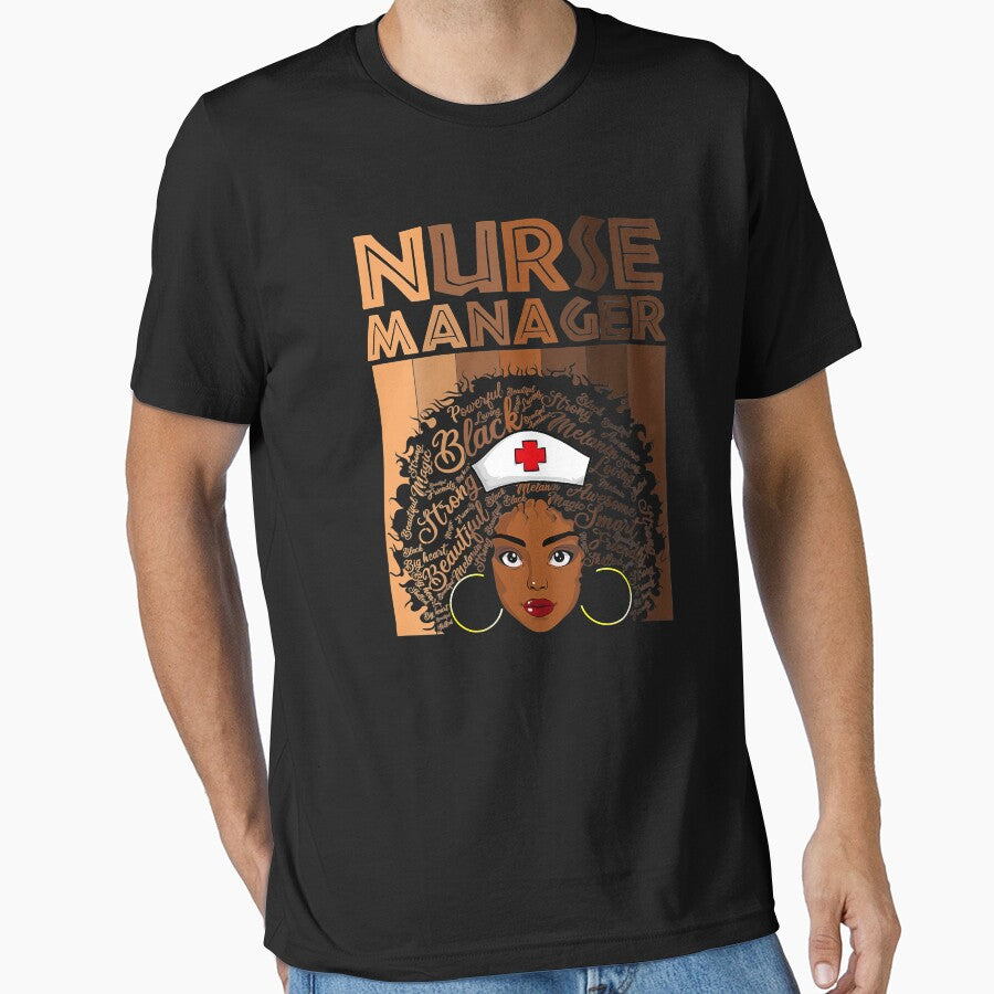 Black Manager Nurse For Women Girls African American by GardNewerd T-Shirts, Hoodie, Sweatshirt | BlankRebels.com (Image 1)