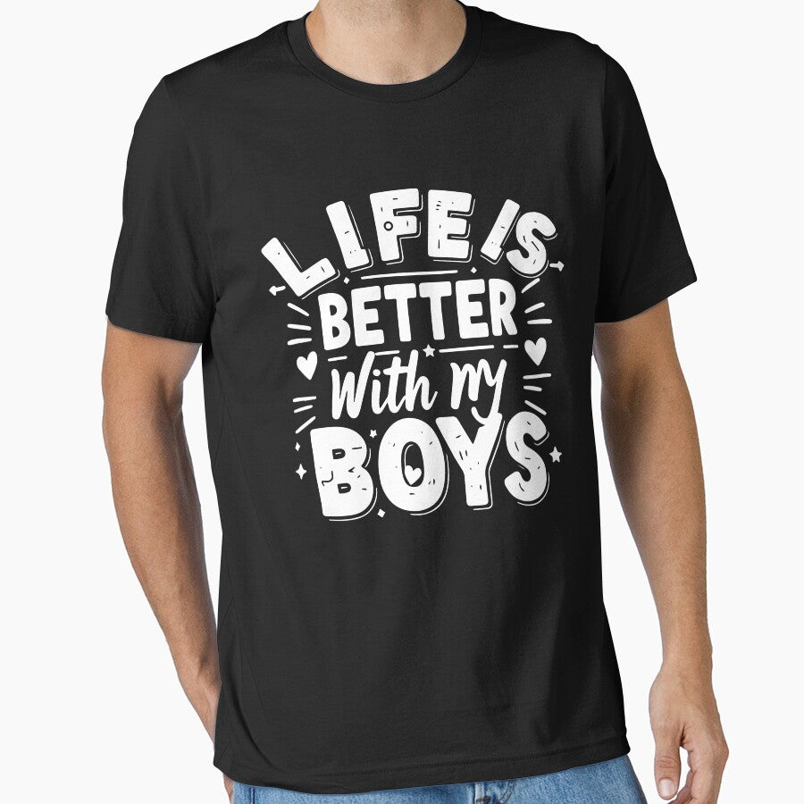 Life is Better With My Boys by Tilyasshop T-Shirts, Hoodie, Sweatshirt | BlankRebels.com (Image 1)